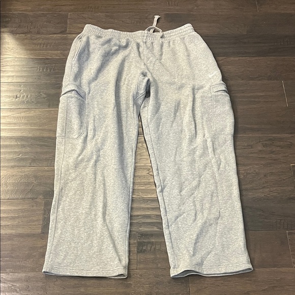 Nike Cargo Sweatpants Open Hem grey Mens Size XXL - Picture 1 of 12